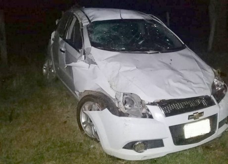 Acceso sur de Villa Clara-Despiste, choque y muerte de un conductor de Villa Elisa