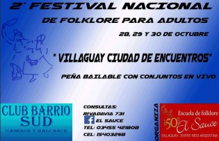 2do. Encuentro Nacional de Folklore Para Adultos VILLAGUAY CIUDAD DE ENCUENTROS