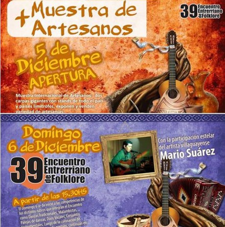 Muestra Internacional de Artesanos y Encuentro Entrerriano de Folklore