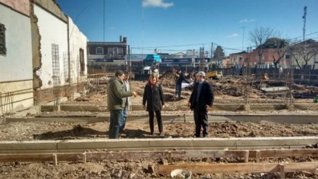 Se construye el nuevo edificio de la escuela secundaria 1 Leopoldo Herrera, de Villaguay