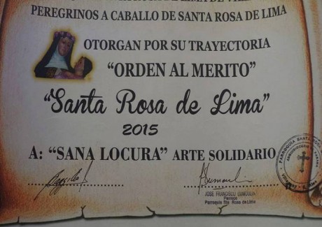 El Grupo Sana Locura recibi la Orden al Mrito Santa Rosa se Lima