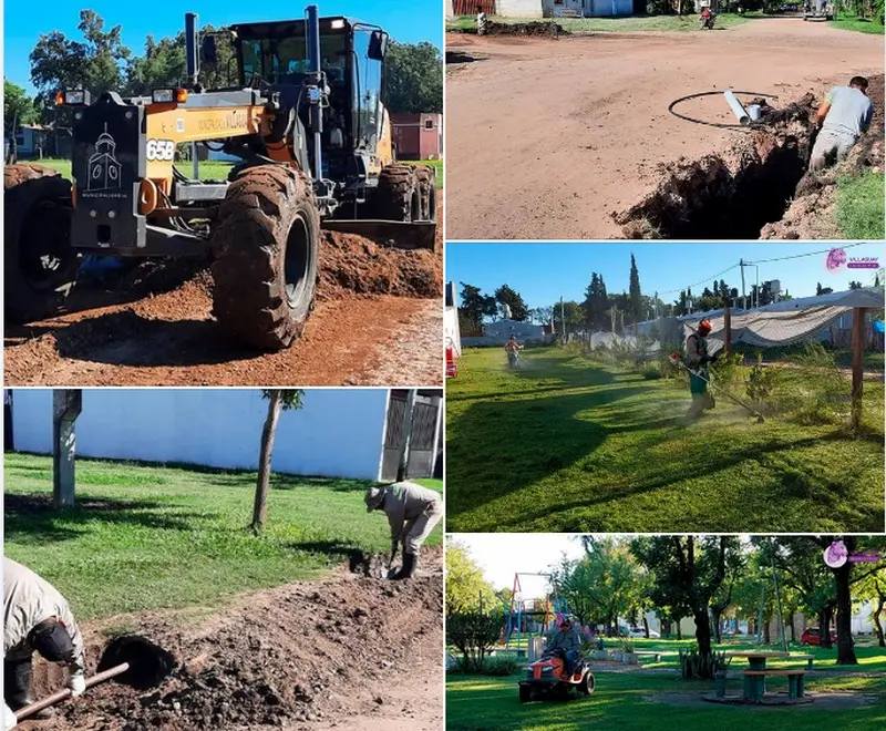 Trabajos del personal municipal en distintos puntos de la ciudad