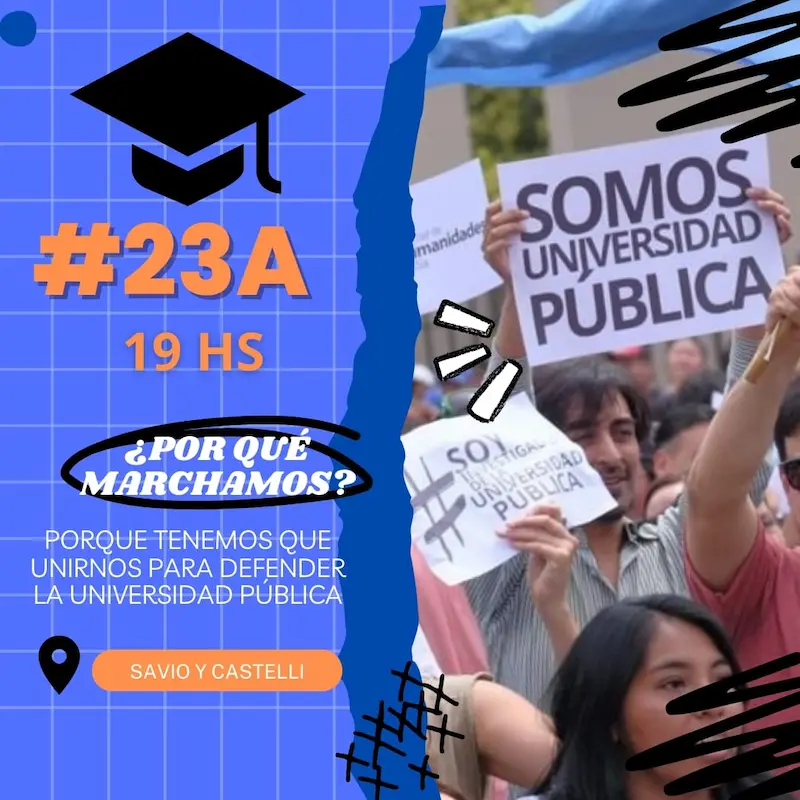 Marcha en defensa de la Universidad Pblica en Villaguay