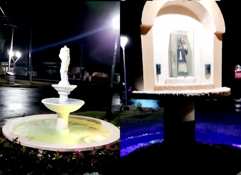 Municipalidad de Villa Domnguez: Nueva Fuente y Espacio Recreativo
