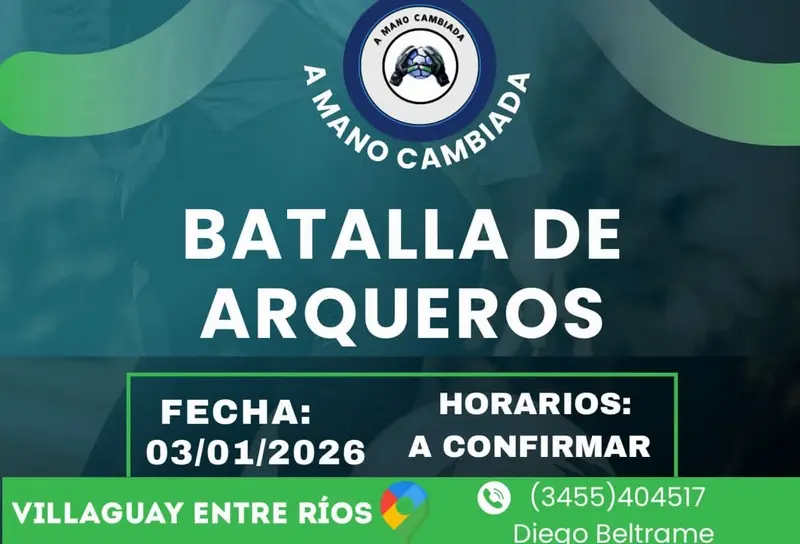 Primera batalla de arqueros en quinta El Espinillo