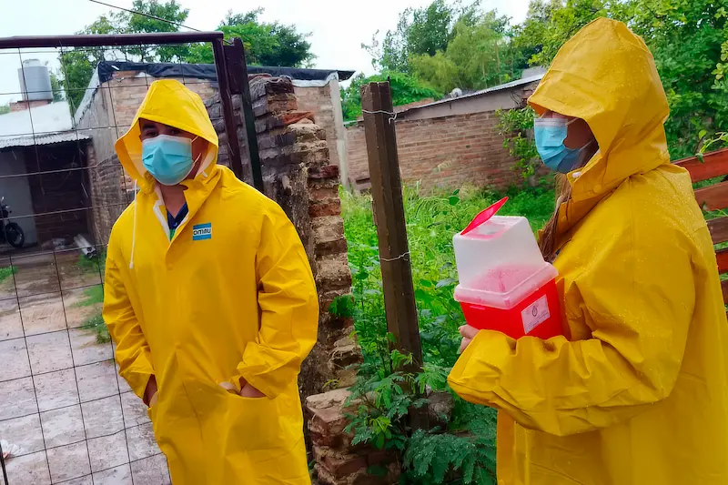 Equipos de Salud realizaron operativo en Santa Elena tras caso confirmado de sarampin