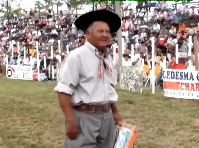 Foto: Leonardo Centurin. Falleci el reconocido jinete Rubn Ramrez, primer entrerriano en ganar en el festival de Jess Mara