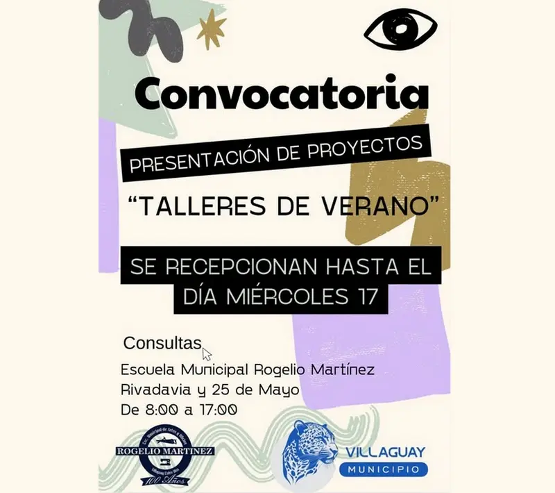 Convocatoria: Presentacin de Proyectos Talleres de Verano