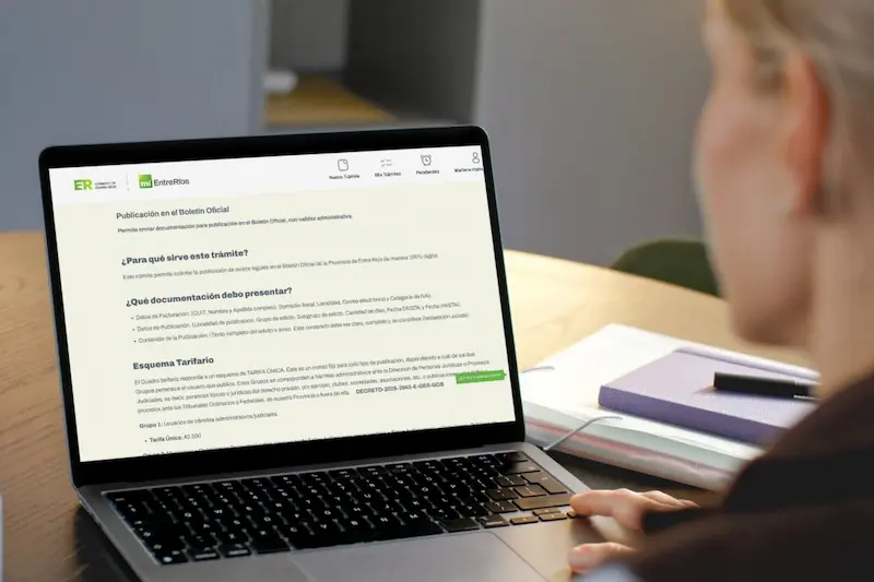 El Bolet�n Oficial de Entre R�os se integra a la plataforma Mi Entre R�os y avanza hacia un sistema 100 por ciento digital