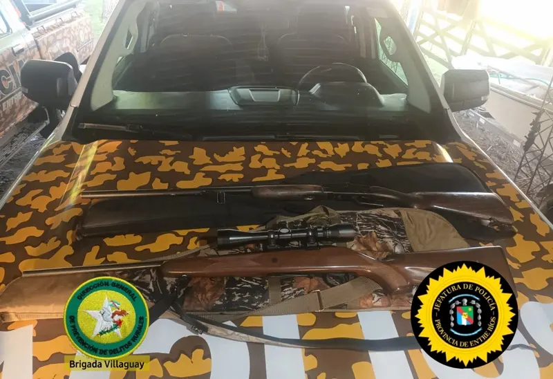 Fueron sorprendidos por la polic�a rural cuando cazaban desde una camioneta