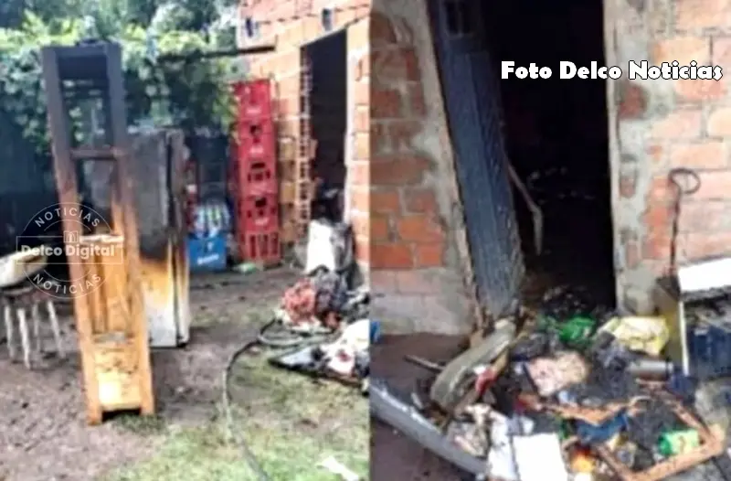 Solicitan ayuda por incendio de vivienda de una familia en barrio Pompeya