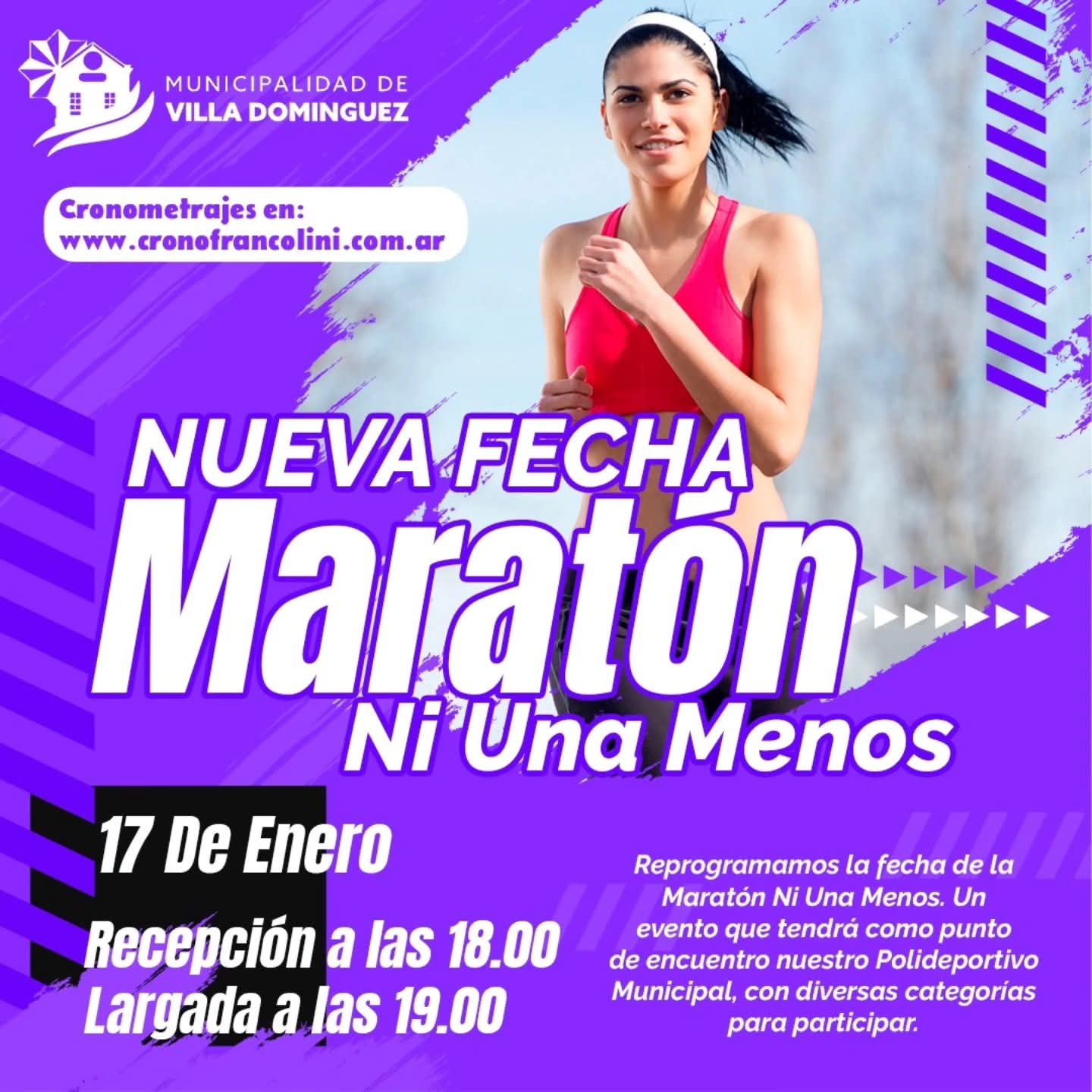 La Marat�n Ni Una Menos se come el 17 de enero en Dom�nguez