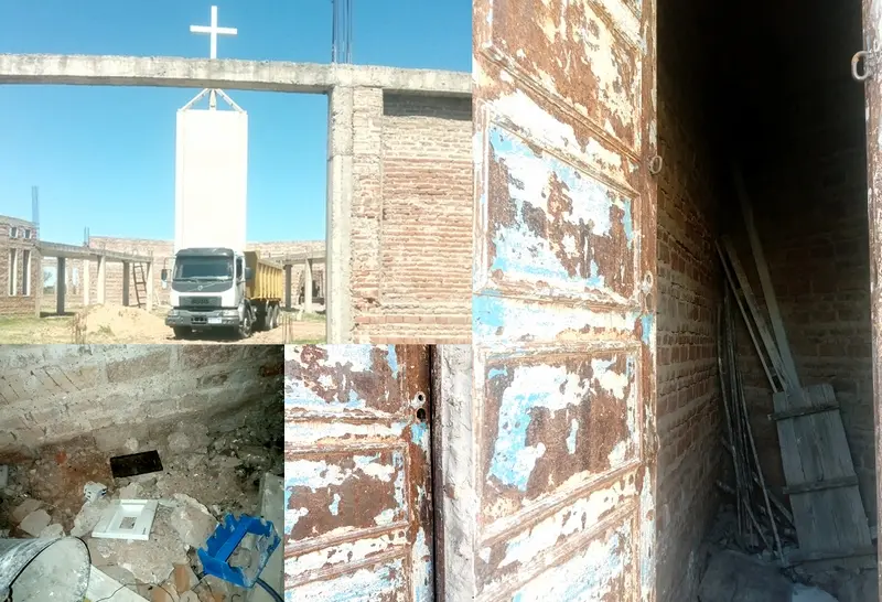 LA CRUZ SIN LUZ:  Otra vez robaron en el campito de la Virgen de San Nicol�s