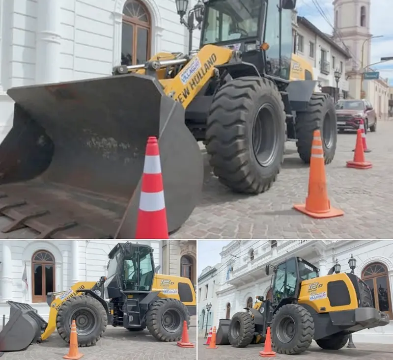 Municipalidad de Villaguay: Nueva cargadora frontal New Holland doce D EVO