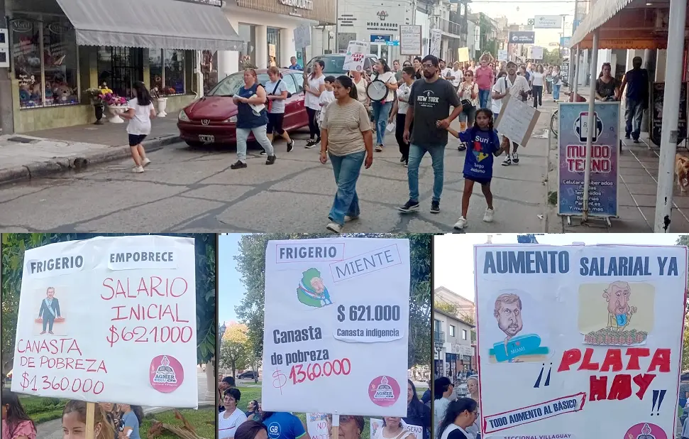 Evelyn Acosta: Si los paros no funcionan, si no nos dejan hacer asambleas iremos a todo acto p�blico para visibilizar lo que nos est� pasando. Foto Luis Bravo
