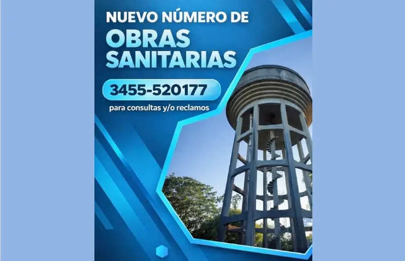 Nuevo n�mero de Obras Sanitarias