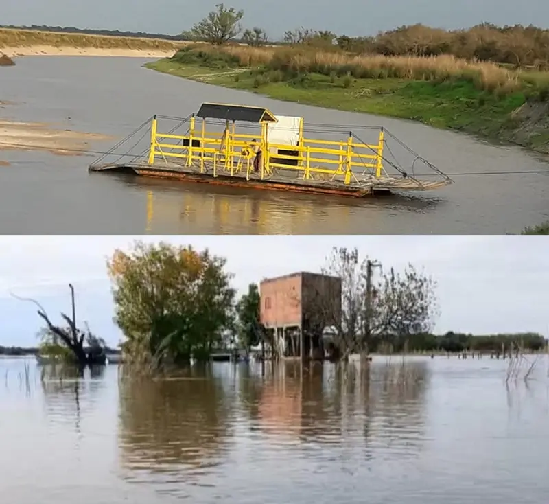 La casa de los balseros a salvo de la crecida del r�o Gualeguay