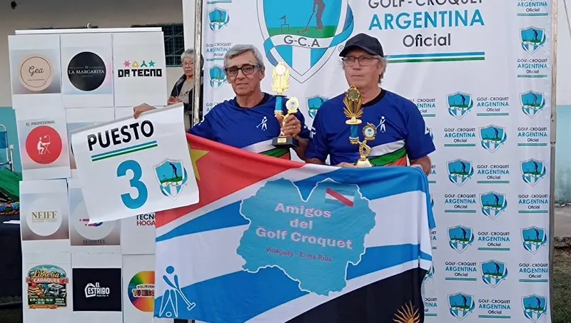 Excelente participaci�n de Amigos del Golf Croquet en el torneo entrerriano