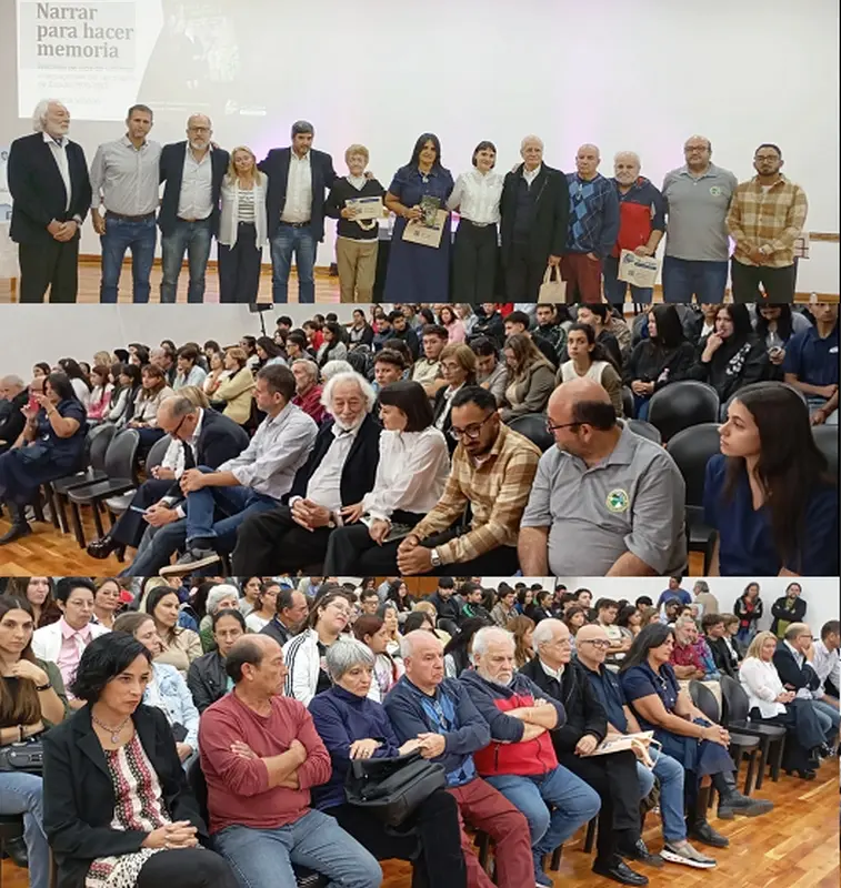 Por Ceferino Azambuyo. Momentos de alta emotividad en la presentaci�n del libro Narrar para hacer memoria