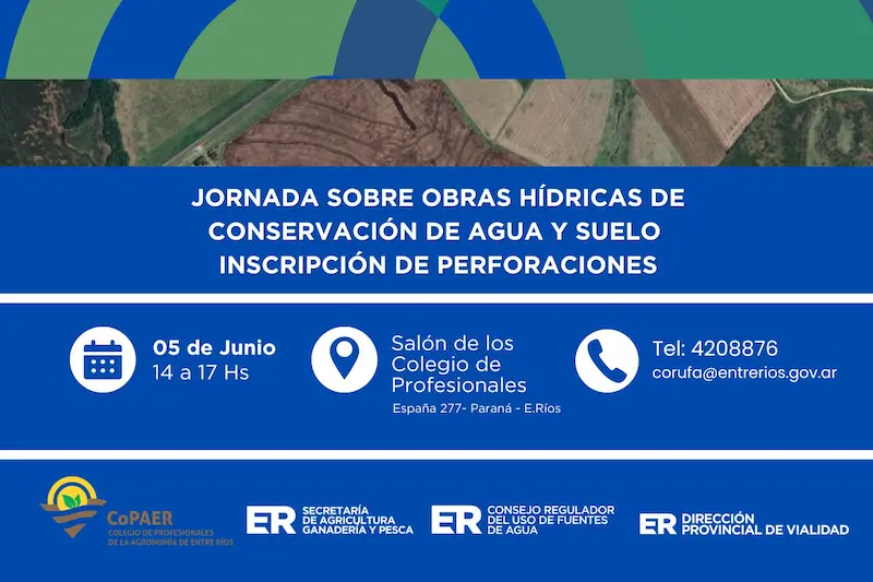 Convocan a una jornada sobre gesti�n h�drica rural