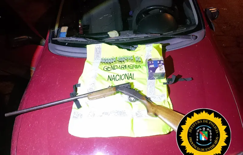 Secuestraron arma de fuego y cartucher�a
