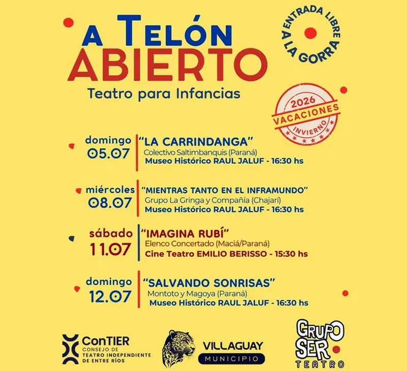 Llega una nueva edici�n del Ciclo A Tel�n Abierto para Infancias en Vacaciones de Invierno