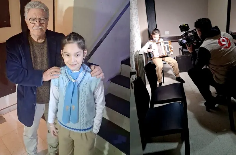 Encuentro de Acordeonistas: Miguel Gonz�lez acompa�� a Carolina Villalba, nieta de El Tapecito