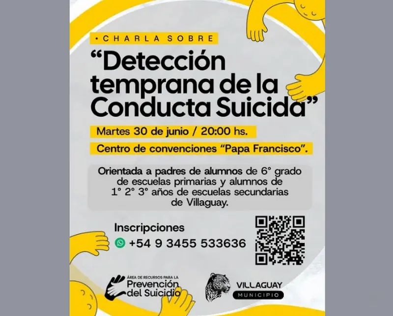 Charla sobre detecci�n temprana de la conducta suicida