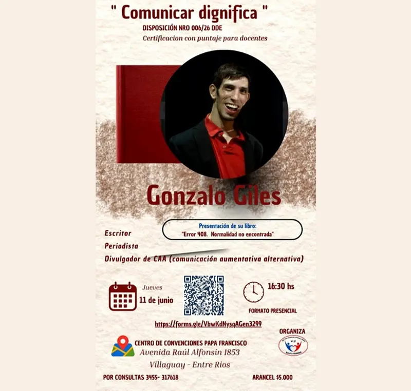 Conferencia-capacitaci�n Comunicar dignifica y presentaci�n del libro Error 408. Normalidad no encontrada