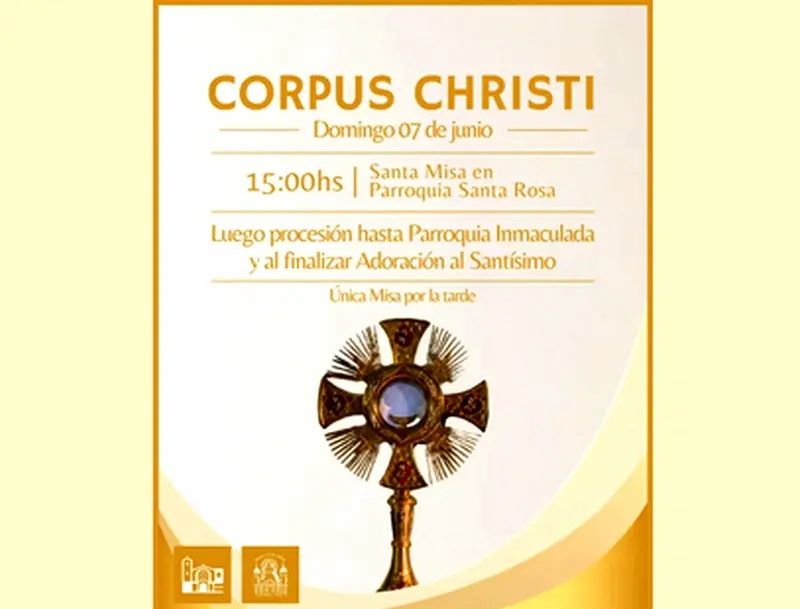Parroquia Inmaculada Concepci�n invita a la Solemnidad de Corpus Christi