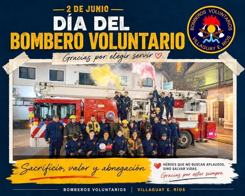 D�a del Bombero voluntario, una celebraci�n de m�s de tres d�cadas