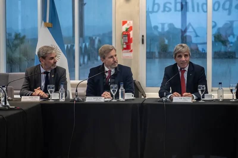 Frigerio recibi� a Caputo en Paran� y afirm�: Estamos en condiciones de escribir el pr�ximo cap�tulo del pacto fiscal