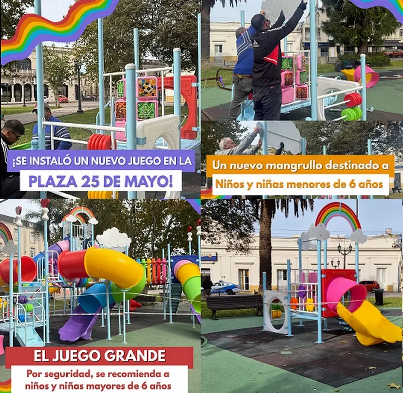 La Plaza 25 de Mayo suma un nuevo espacio de juego
