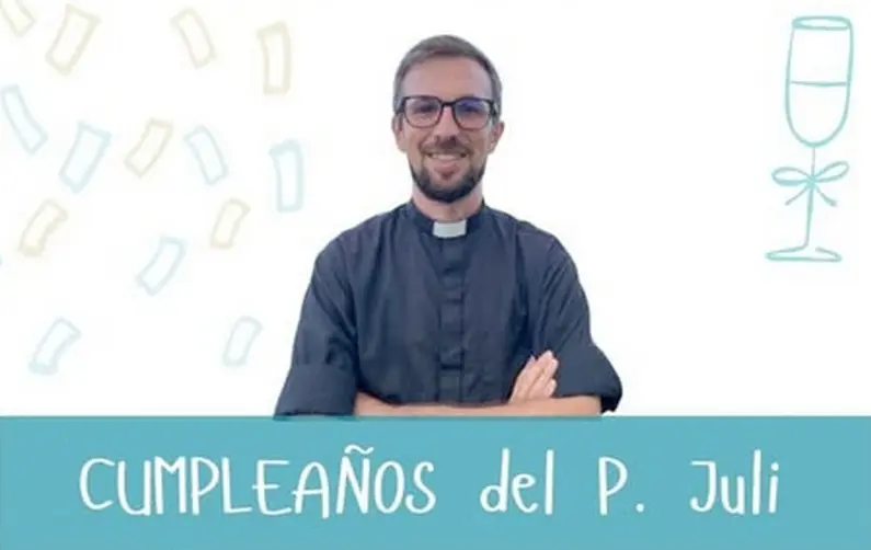 El Padre Juli�n Rodr�guez celebr� su cumplea�os en comunidad