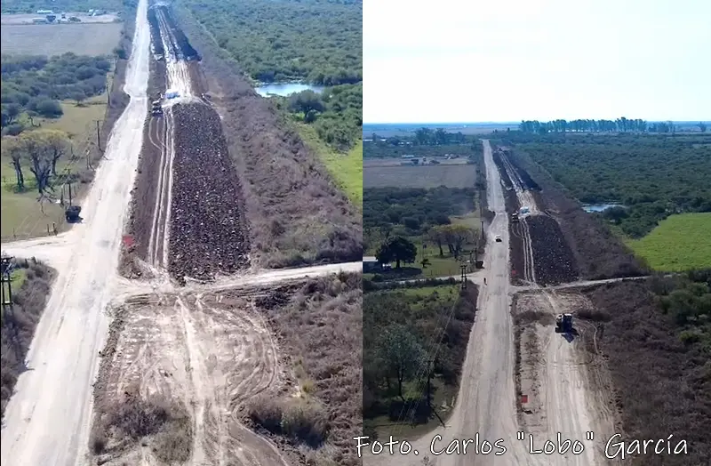 Recomenzaron la obra de Ruta Provincial N�20 en la zona de Lucas Sud 1era.