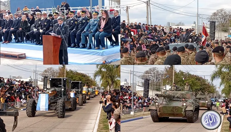 Fuertes en el acto por el d�a de la Independencia: La lucha por la independencia contin�a hoy y se expresa en la necesidad de cuidar nuestra riqueza