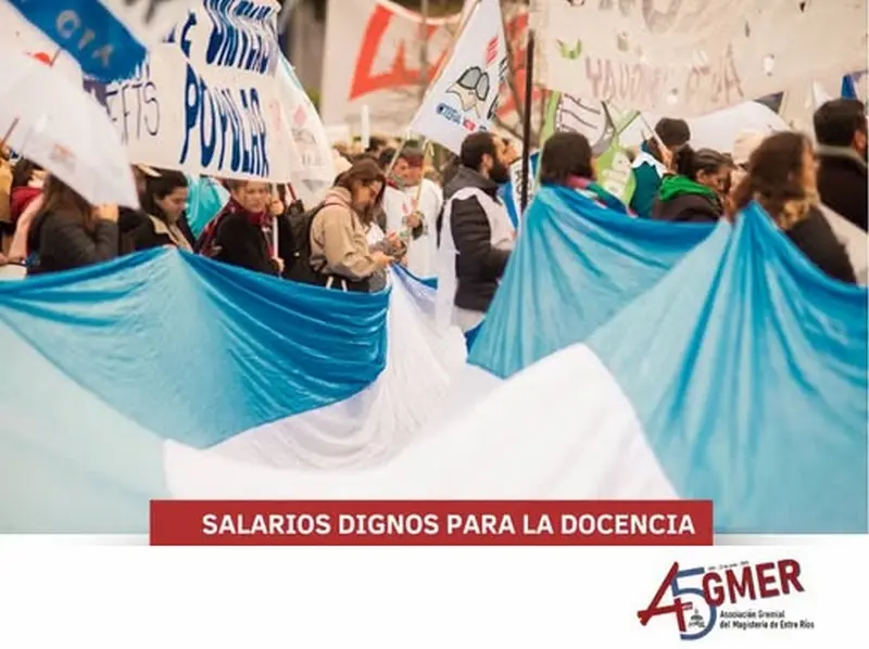 Con un 85% de adhesi�n se cumple el paro docente en Entre R�os 