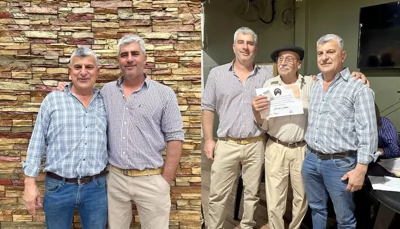 Nuevo Presidente del Jockey Club Villaguay y entrega de carnet de socio honorario a Esteban Quevedo