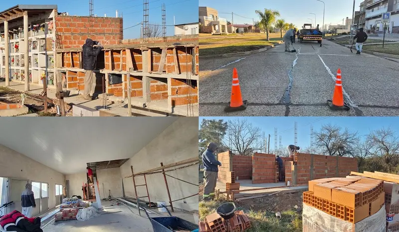 Obras P�blicas contin�a ejecutando mejoras en distintos sectores de la ciudad