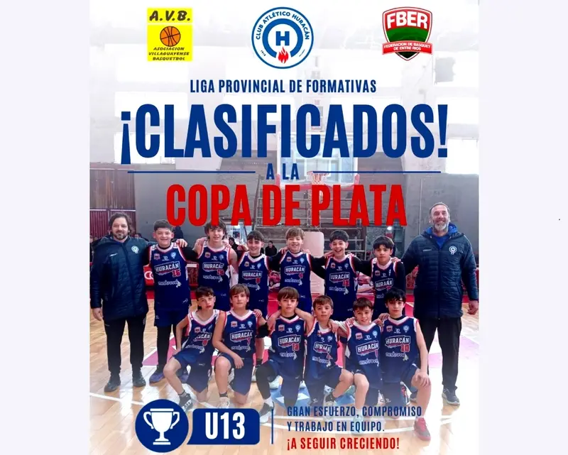 La U13 de Hurac�n ya tiene su lugar en la Copa de Plata