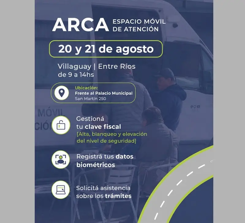 ARCA llega a Villaguay con su Espacio M�vil de Atenci�n