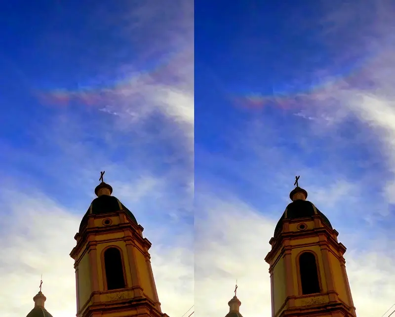 Por Ceferino Azambuyo. La Sonrisa de Santa Rosa en el arco iris invertido