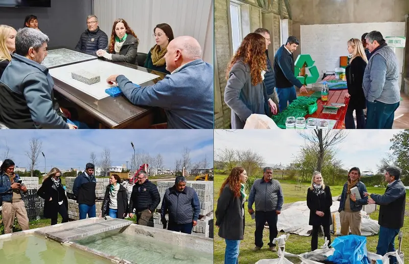 Adri�n Fuertes y Cecilia Revoredo visitaron el Parque Ambiental de Crespo