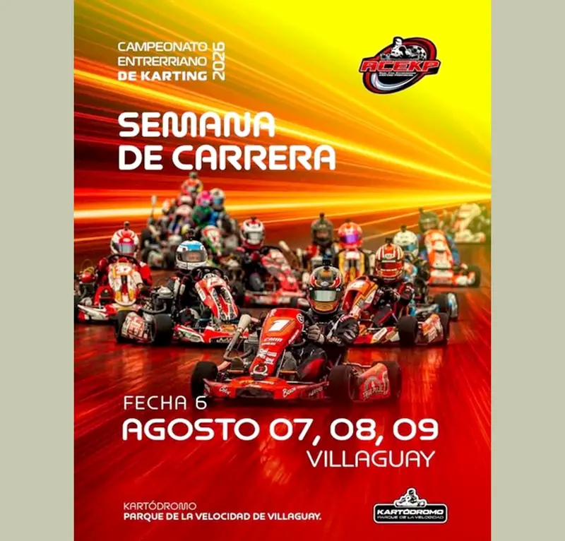 7, 8 y 9 de agosto 6� fecha Campeonato Entrerriano de Karting