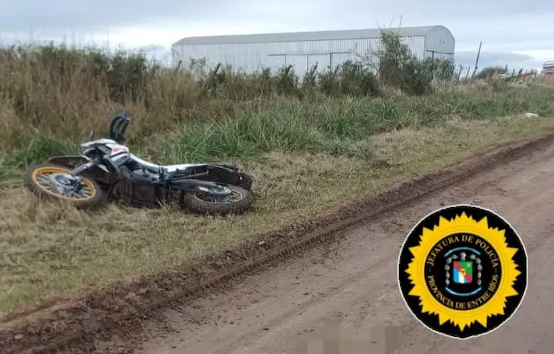 Un motociclista con lesiones graves por accidente en acceso sur de Villa Clara
