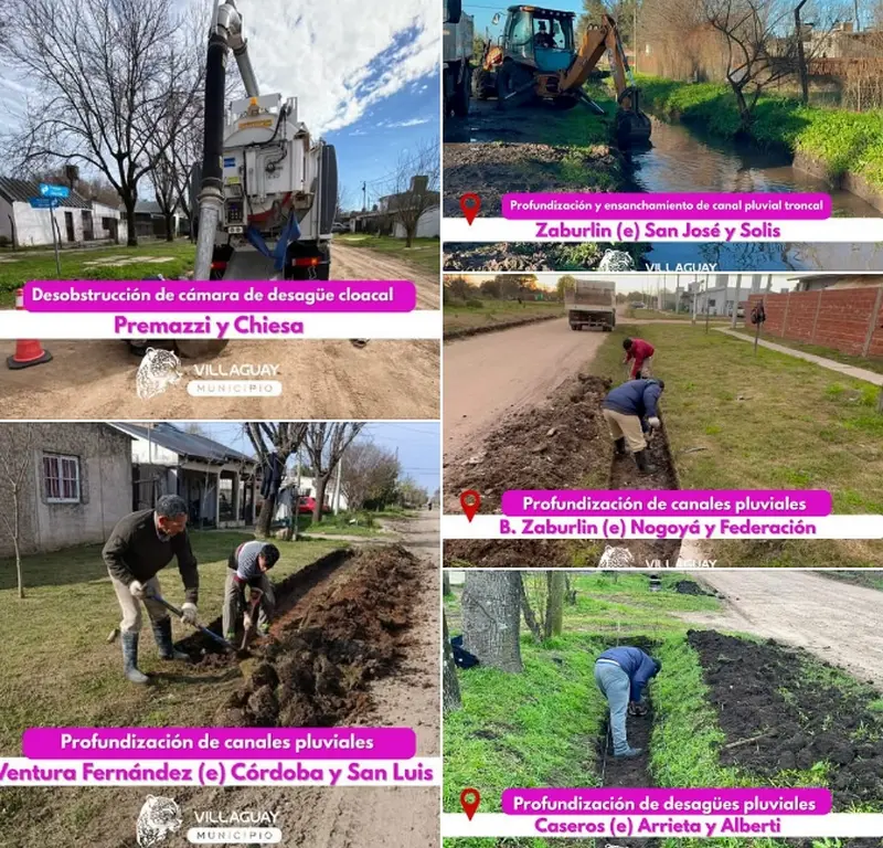 Obras preventivas ante las posibles lluvias