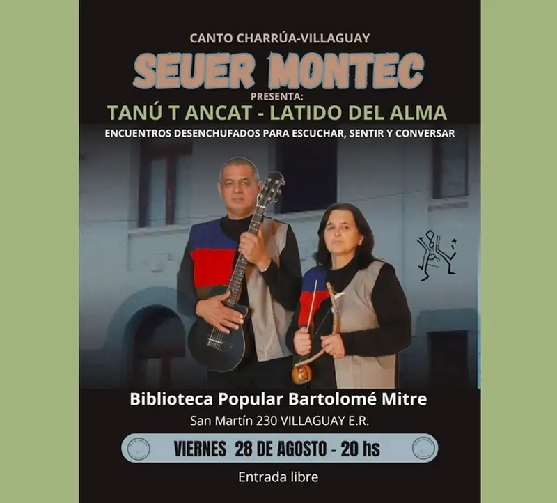 Biblioteca Popular Bartolom� Mitre presenta a SEUER MONTEC con Tan� T Ancat