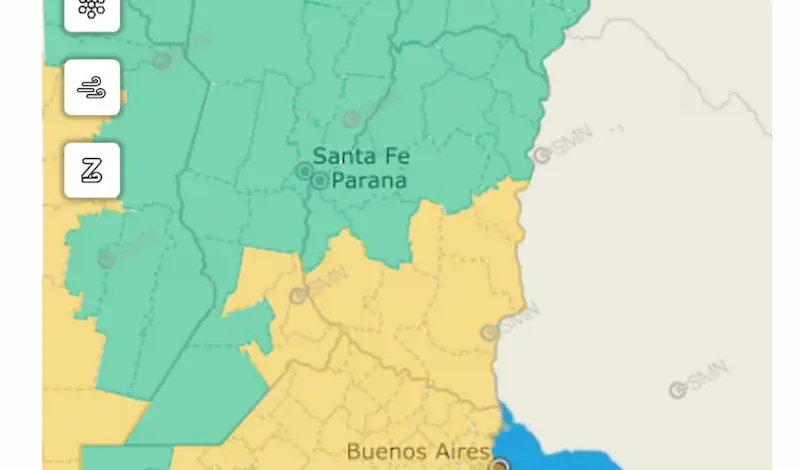 Alertas por lluvias y tormentas para este jueves