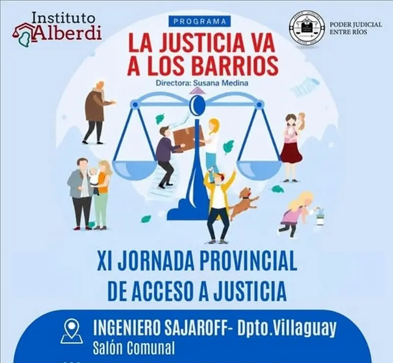 La Justicia va a los barrios llega a Sajaroff