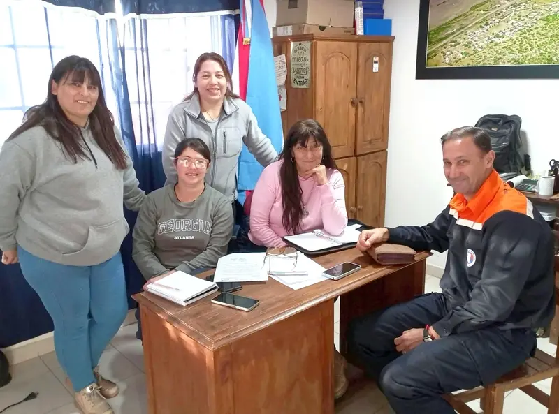 Mariel Henchoz se reuni� con el Coordinador Provincial de Defensa Civil, Lucas Migueles
